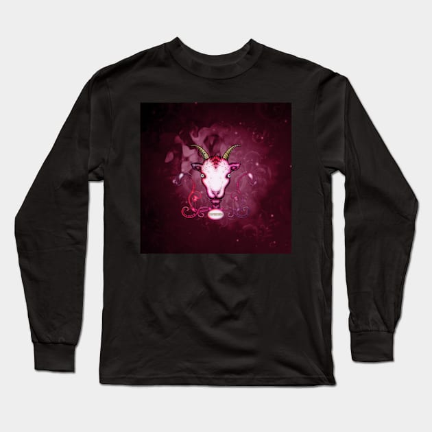 Zodiac sign capricorn Long Sleeve T-Shirt by Nicky2342